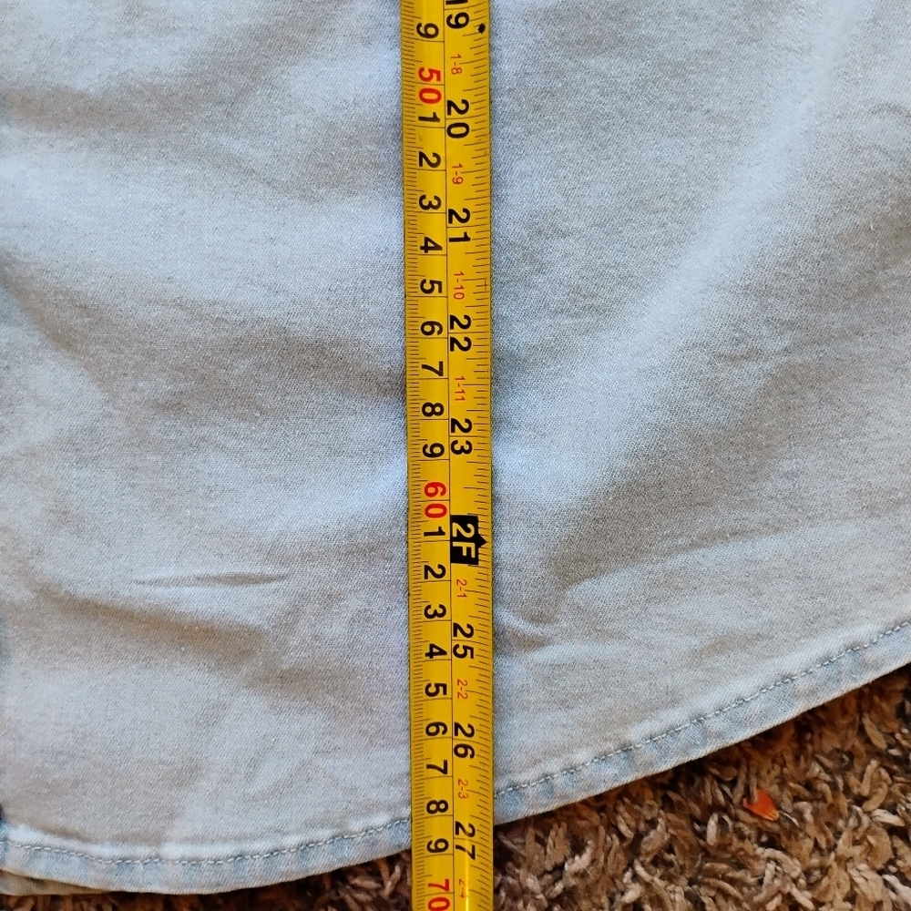 NWT Levi’s Plus Size Western Shirt 1X (14/16) Pearl Snap Denim $59 Retail - Picture 6 of 7